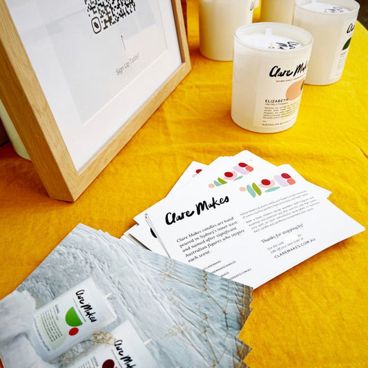 Market Must-Haves Part 1: Promo Cards - Clare Makes