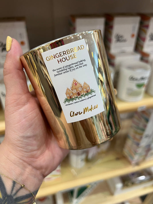 Gingerbread House Christmas 2025 Candle - Clare Makes - Candle