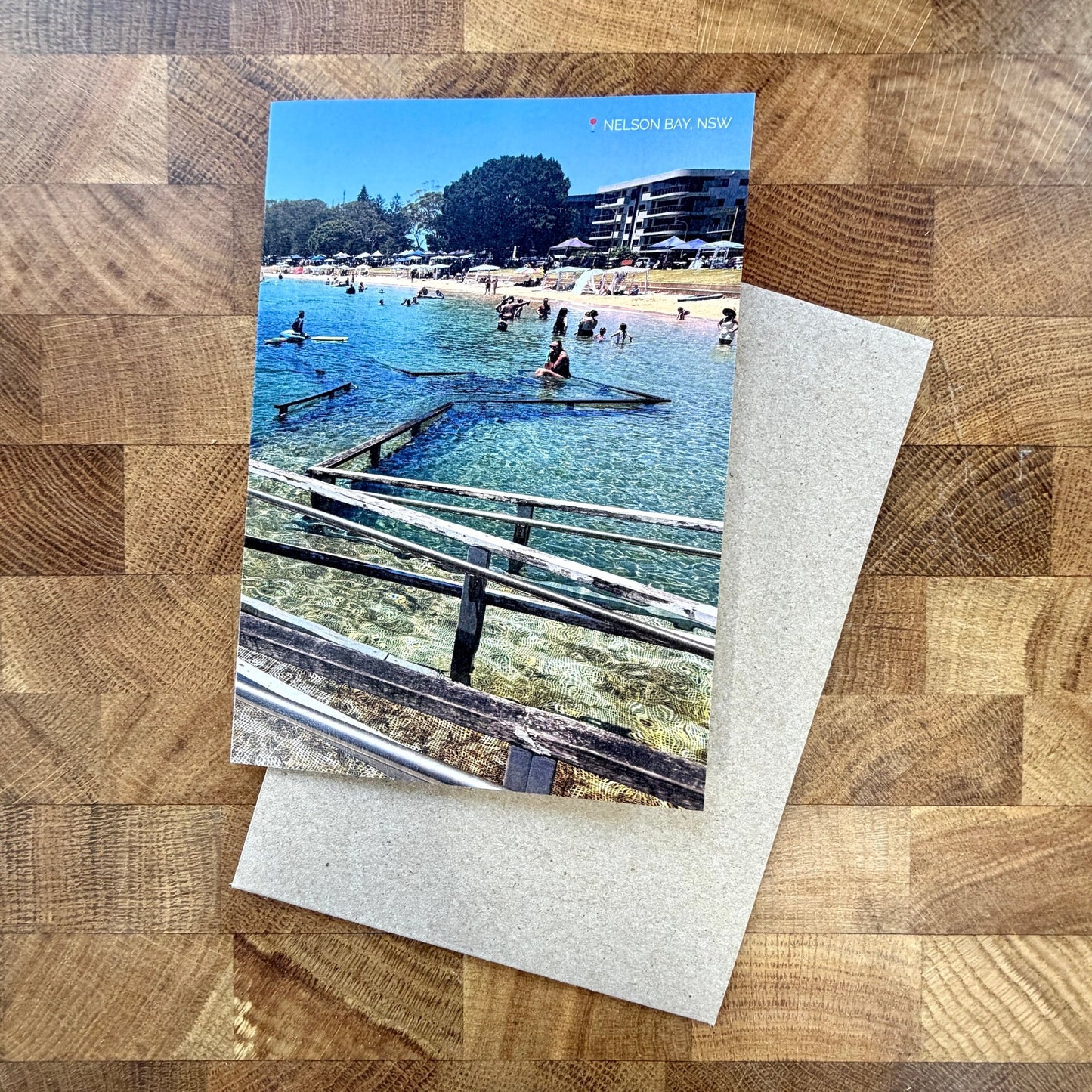 Greeting Card: Nelson Bay Beach - Clare Makes -