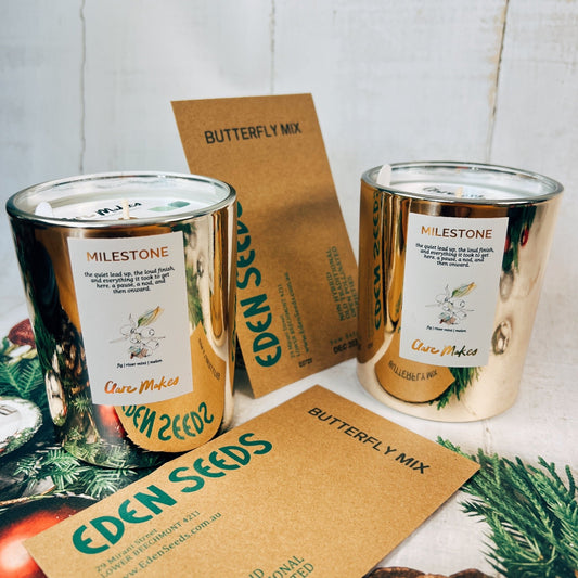 Milestone Celebration Candle & Seed Set - Limited Release - Clare Makes - Candle