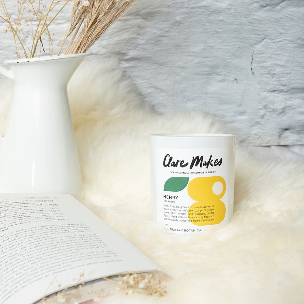 Henry: The Wattle - Clare Makes - Candle