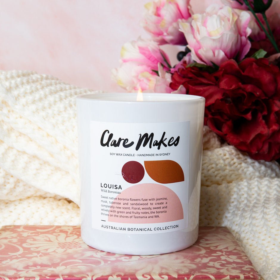 Louisa: Wild Boronias - Clare Makes - Candle