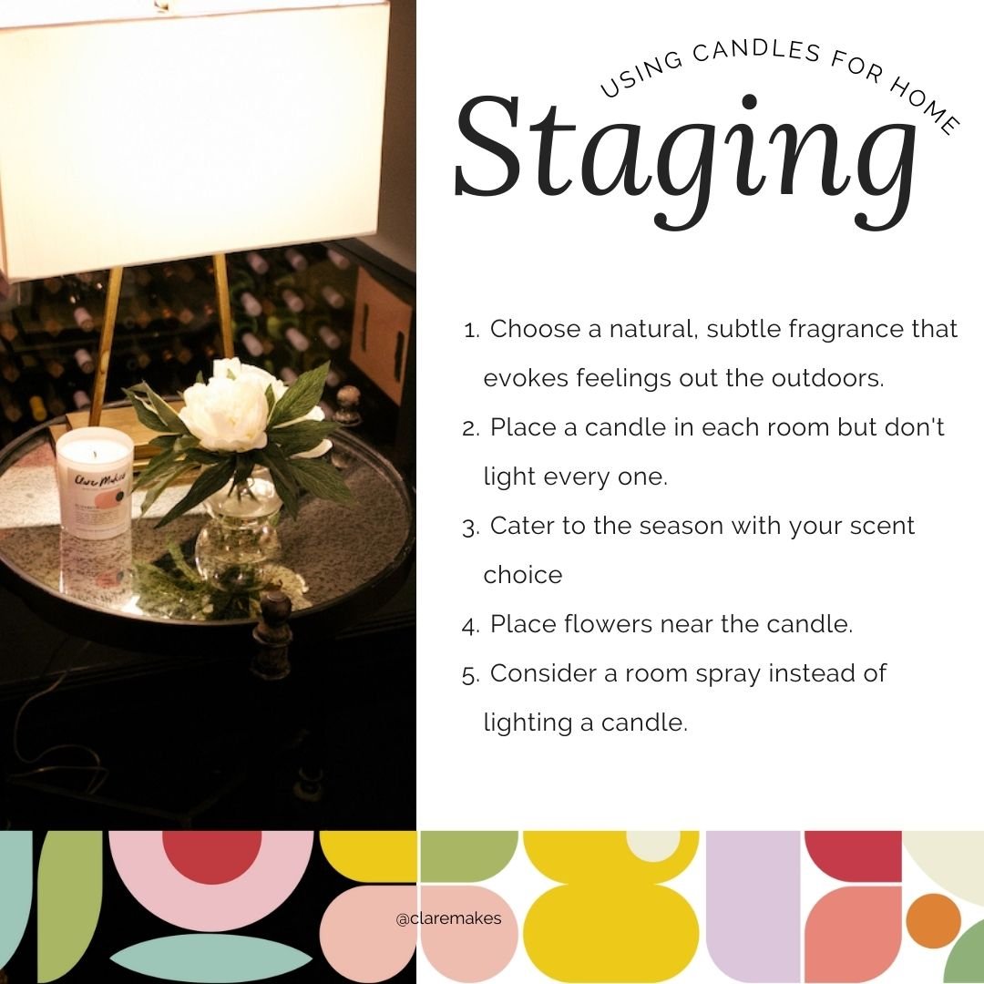 How to: Use Candles for Home Staging - Clare Makes