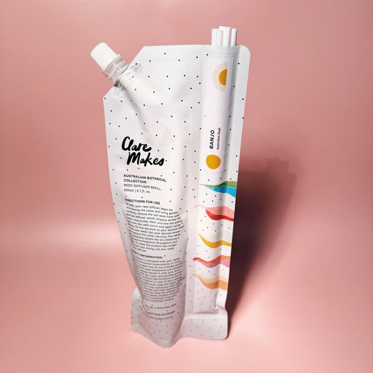 Australian Bush Reed Diffuser Refill Pouch 200ml - Clare Makes - Reed Diffuser Refill