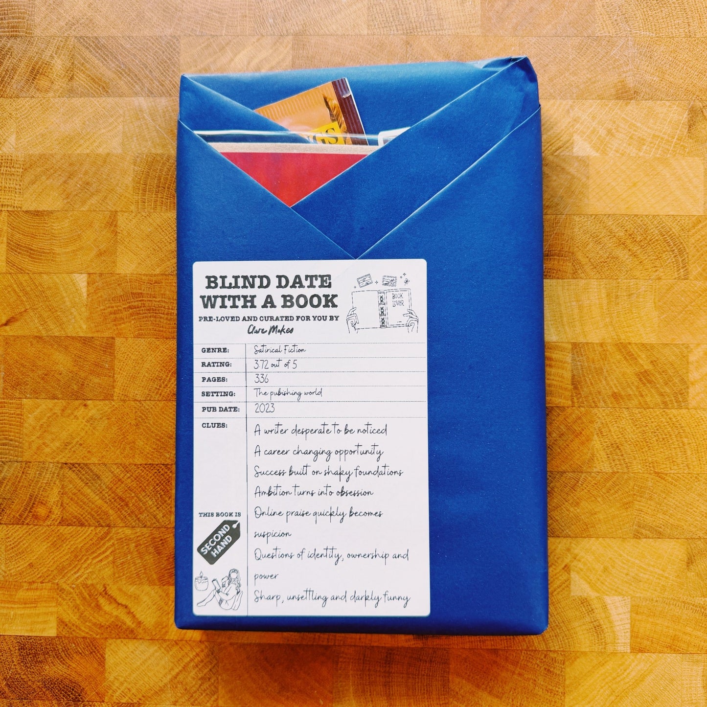 Blind Date With a Book: A Curated Surprise Read (Second-Hand) - Clare Makes - Blind Date With A Book
