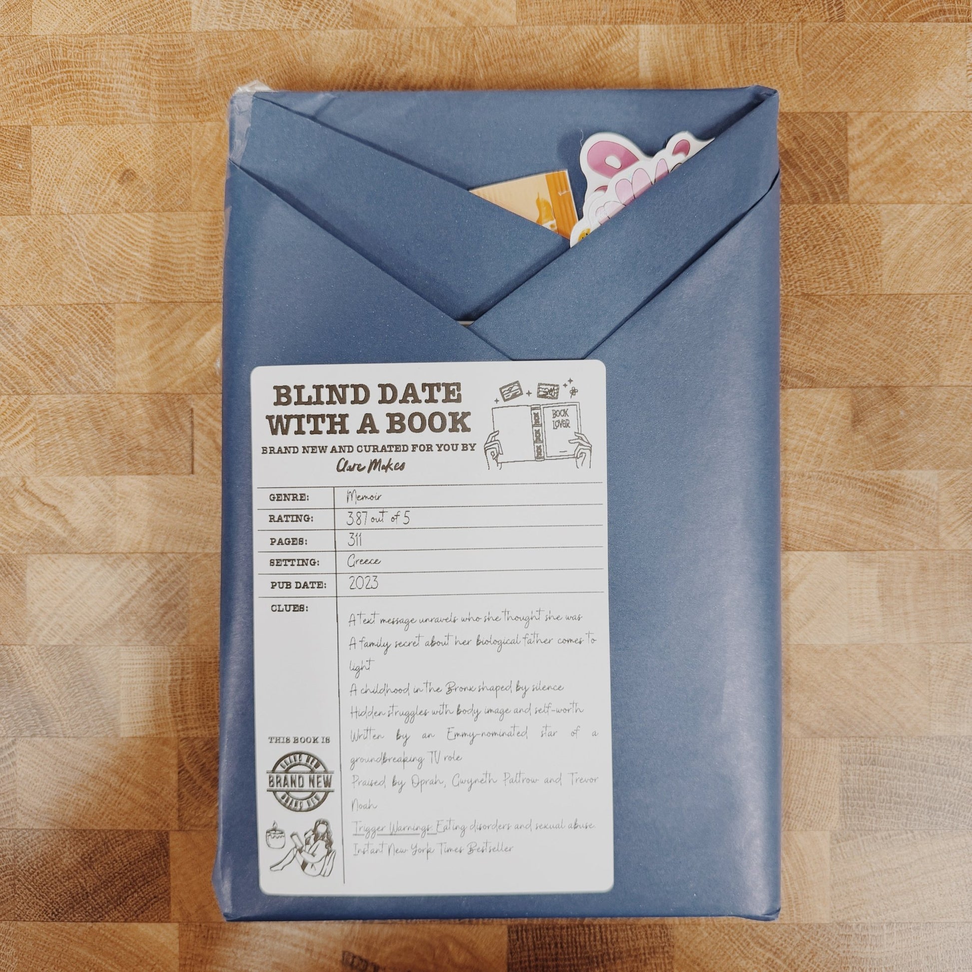 Blind Date With a Book: A Curated Surprise Read (Second-Hand) - Clare Makes - Blind Date With A Book