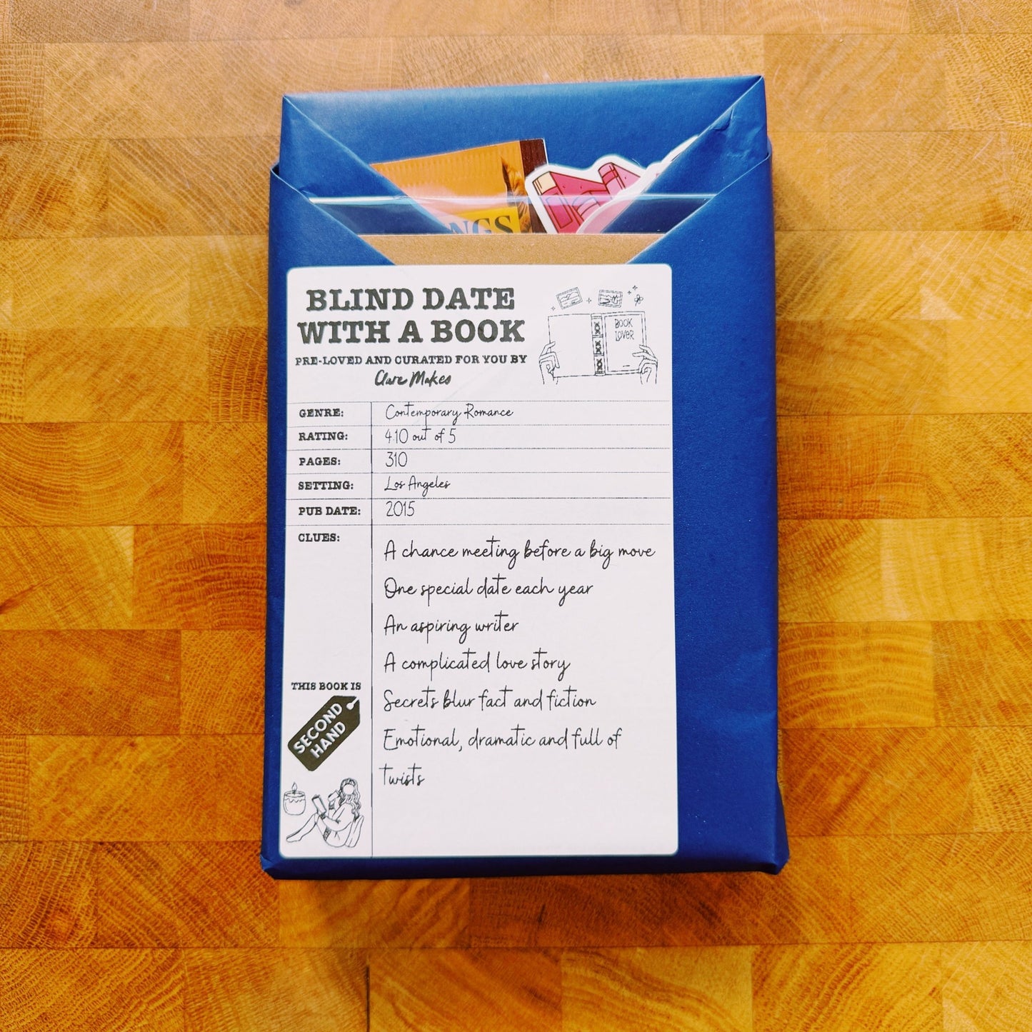 Blind Date With a Book: A Curated Surprise Read (Second-Hand) - Clare Makes - Blind Date With A Book