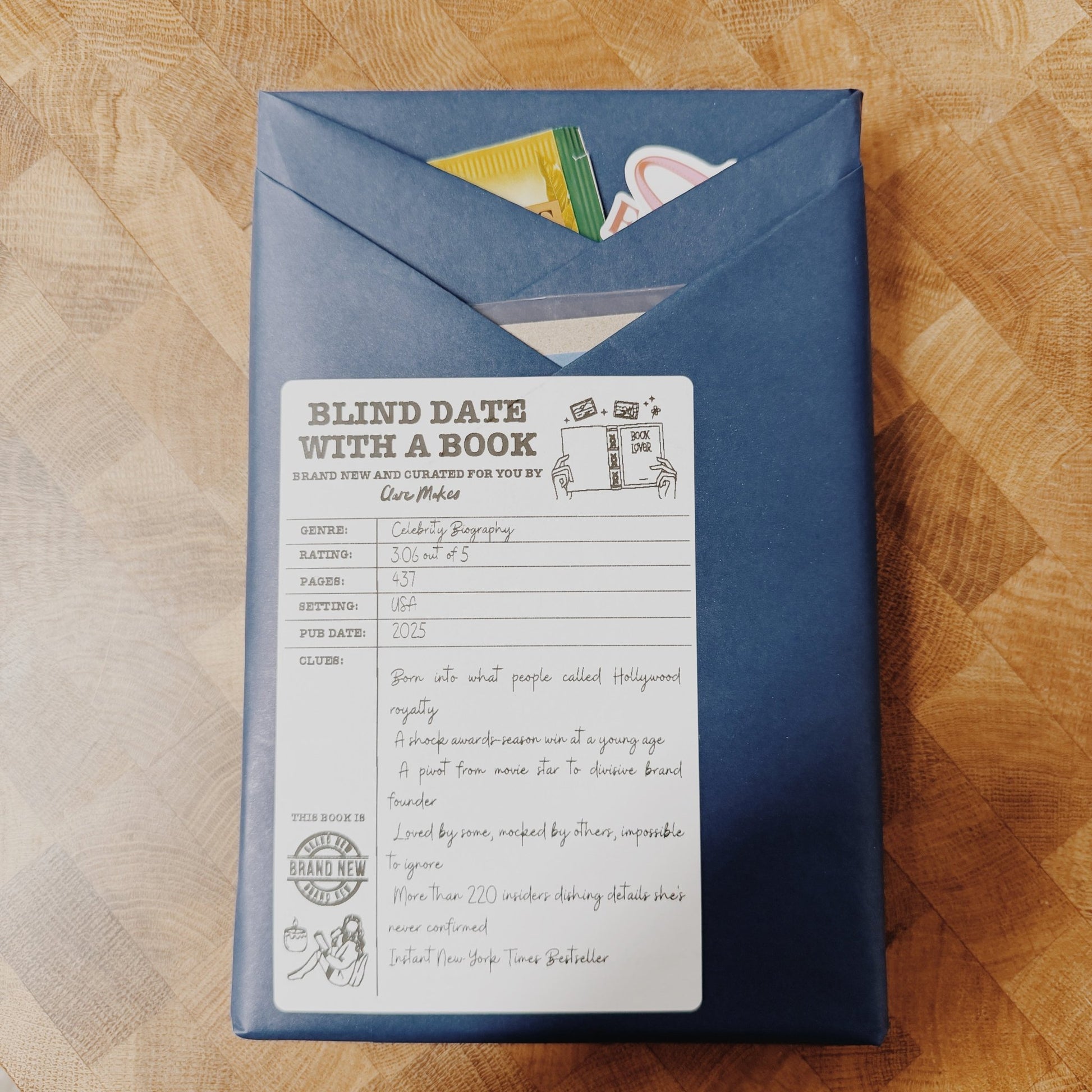 Blind Date With a Book: A Curated Surprise Read (Second-Hand) - Clare Makes - Blind Date With A Book