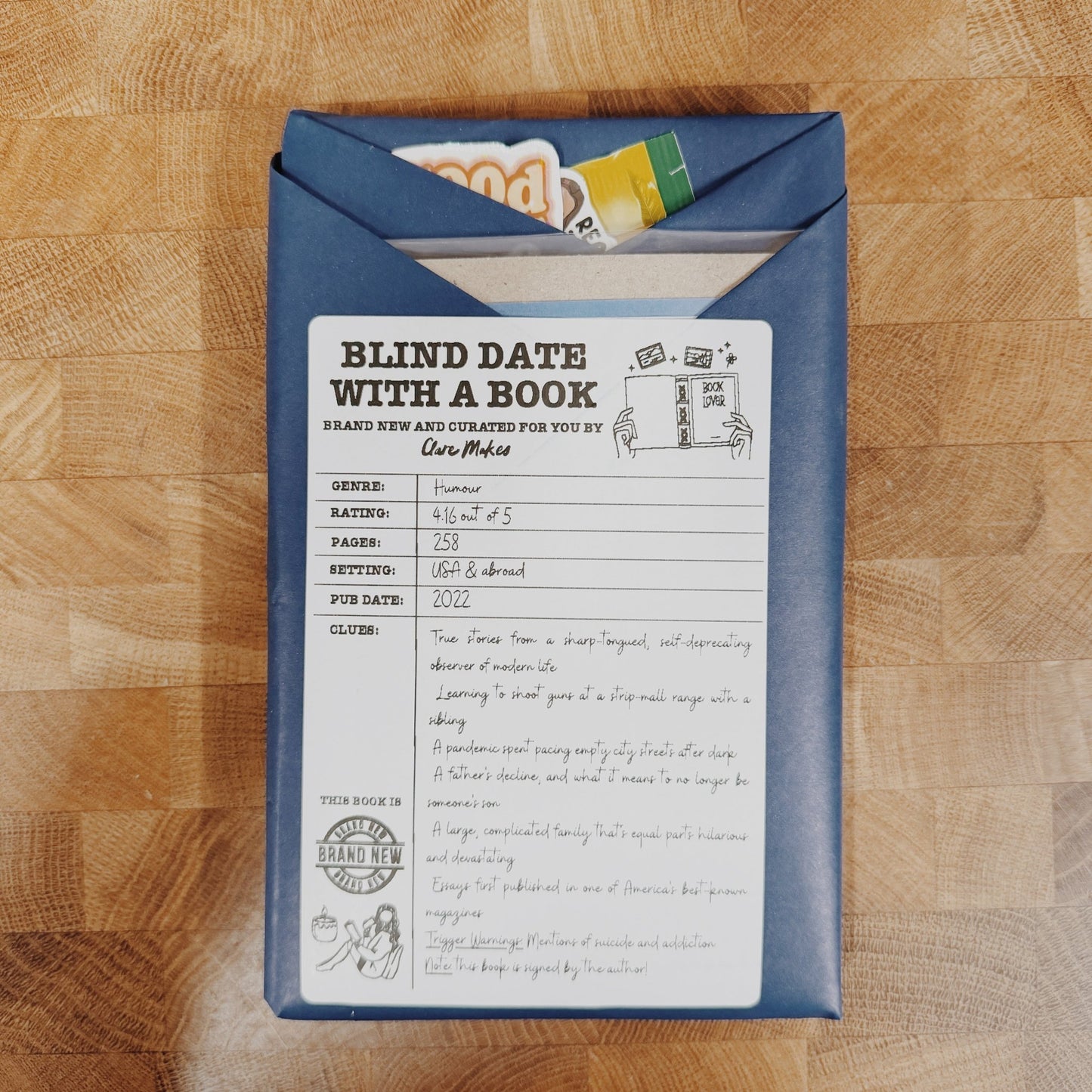 Blind Date With a Book: A Curated Surprise Read (Second-Hand) - Clare Makes - Blind Date With A Book