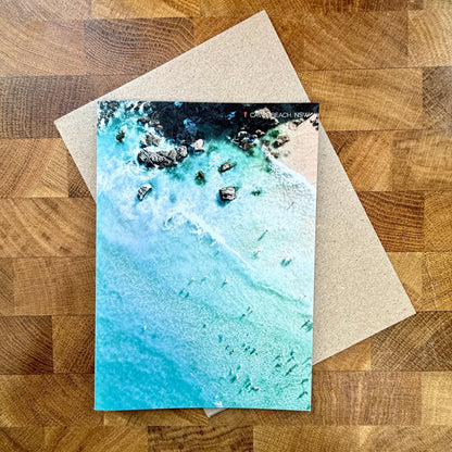 Caves Beach Greeting Card | Lake Macquarie Coastal Card | Clare Makes - Clare Makes -