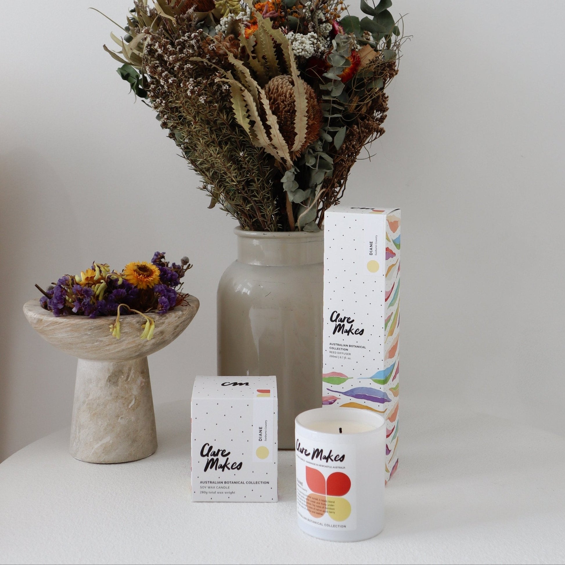 Diane: Sunburnt Country - Reed Diffuser 200ml - Clare Makes - Reed Difffuser