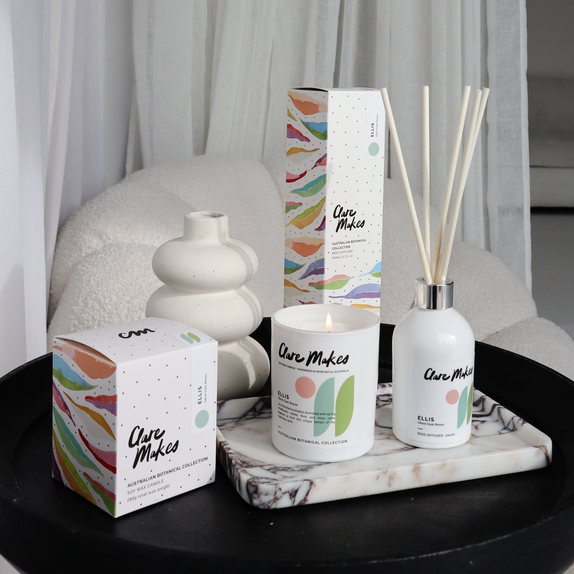 Ellis: Ghost Gum Breeze - Clare Makes - Candle