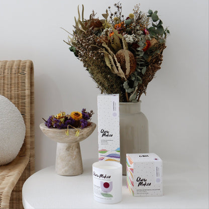 Eucalyptus & Lavender Large Candle 280g - Clare Makes - Candles