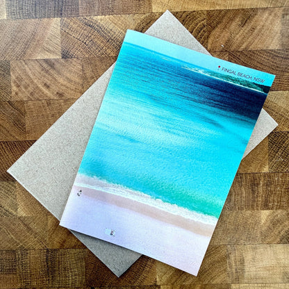 Fingal Beach Greeting Card | Port Stephens Coastal Card | Clare Makes - Clare Makes -