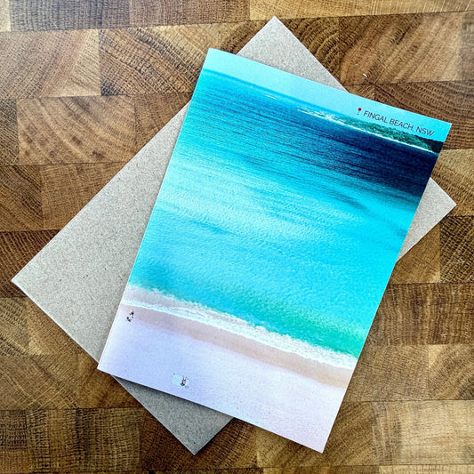 Fingal Beach Greeting Card | Port Stephens Coastal Card | Clare Makes - Clare Makes -