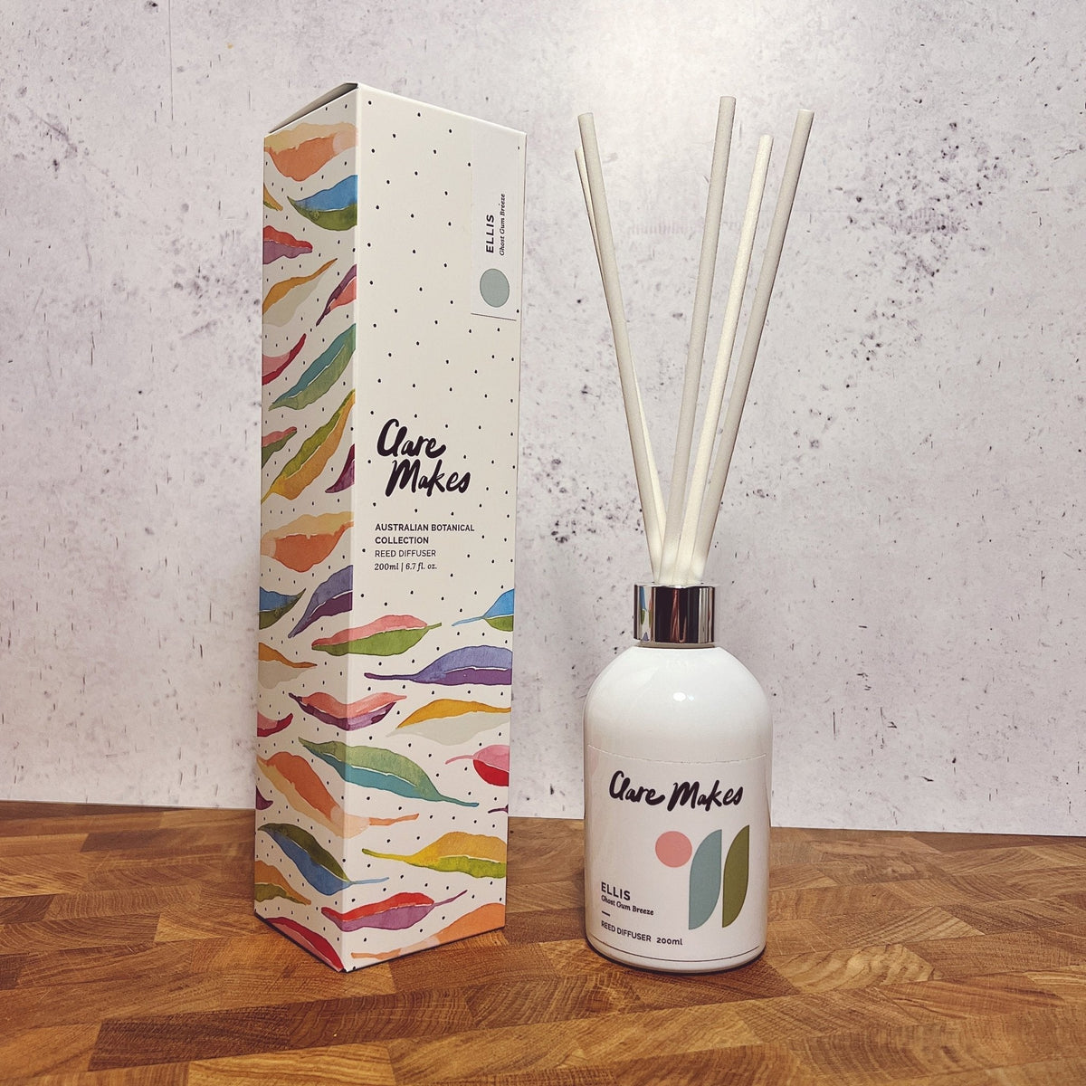 Ghost Gum Breeze Reed Diffuser 200ml - Clare Makes - Reed Diffuser