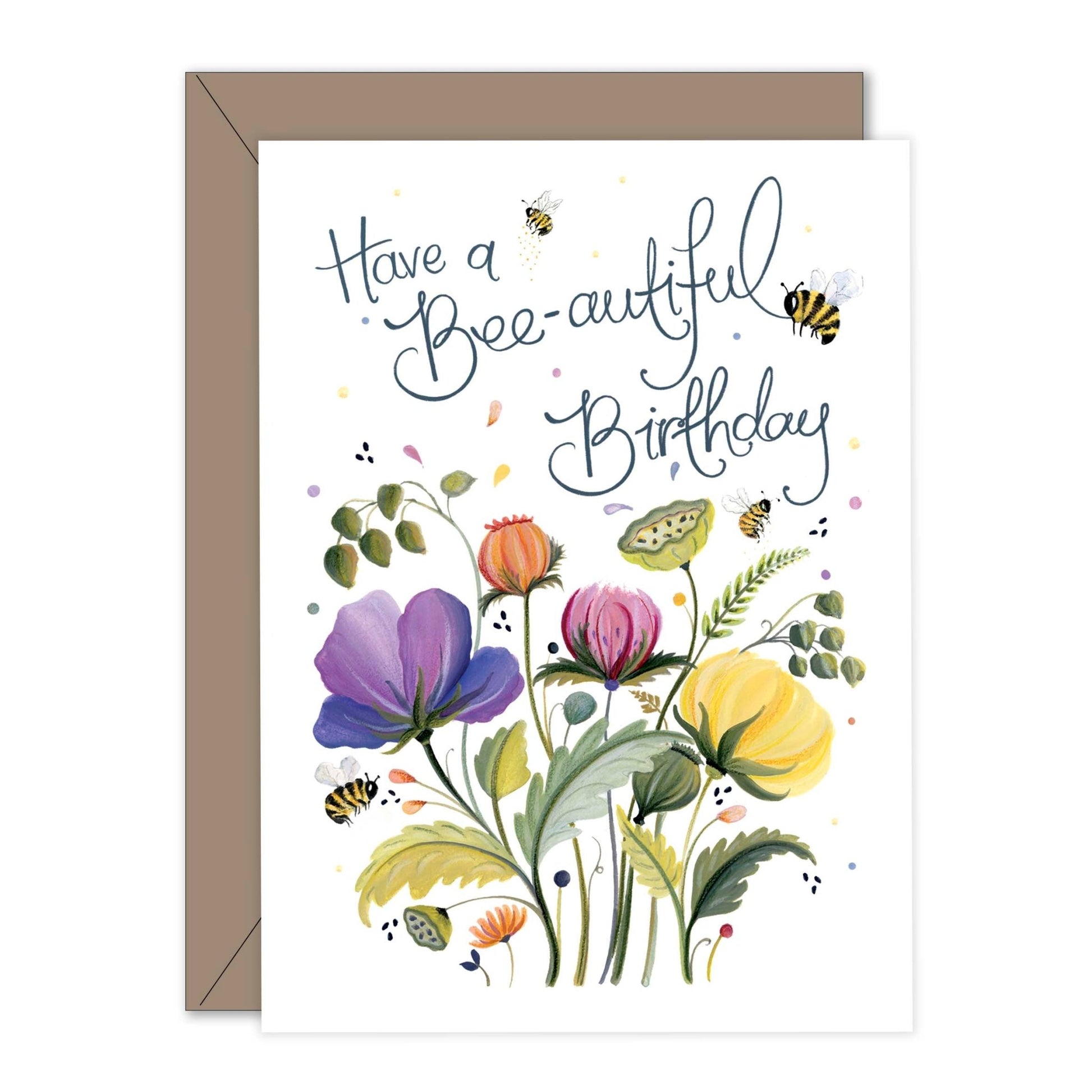 Greeting Card: Bee - autiful Birthday Card (Blank Inside) - Clare Makes - Card