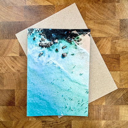 Greeting Card: Caves Beach Water - Clare Makes - 