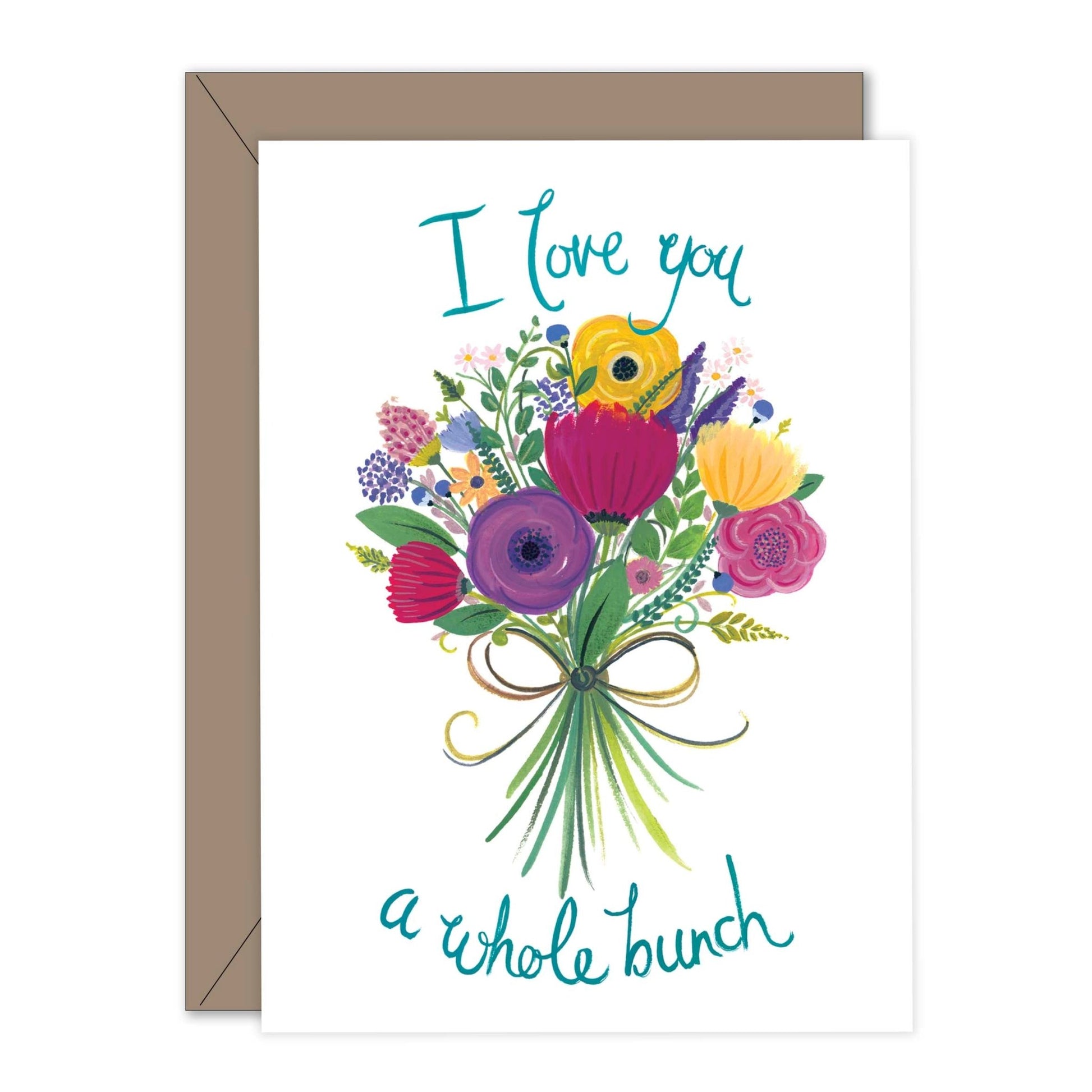 Greeting Card: Love You A Whole Bunch (Blank Inside) - Clare Makes - Card