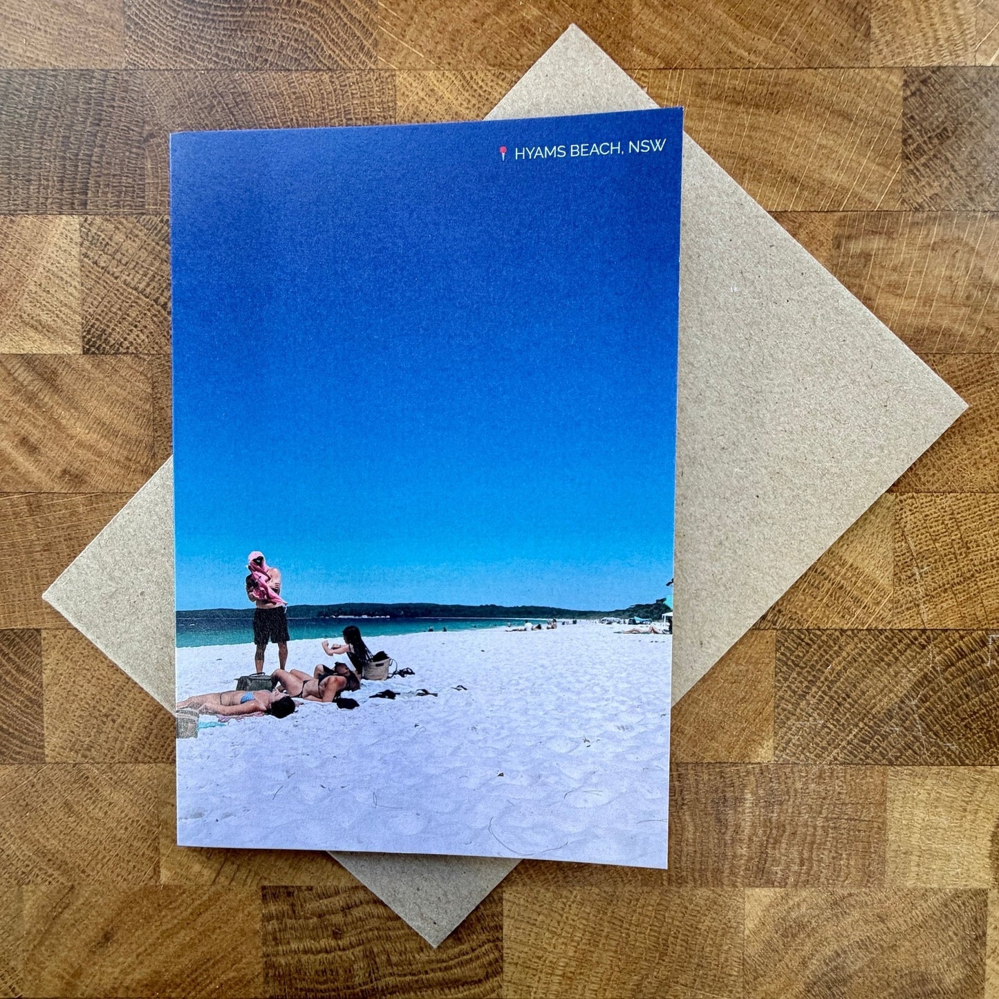 Hyams Beach Greeting Card | NSW South Coast White Sand Card | Clare Makes - Clare Makes -