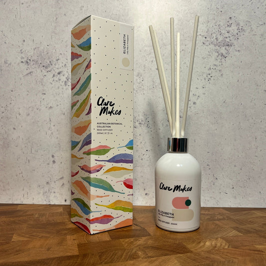 Lilly Pilly & Frangipani Reed Diffuser 200ml - Clare Makes - Reed Diffuser