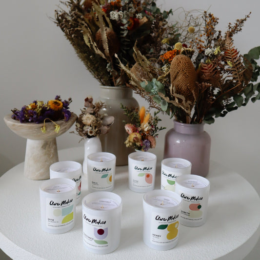 Medium Soy Wax Candles - 180g - Clare Makes - Candle