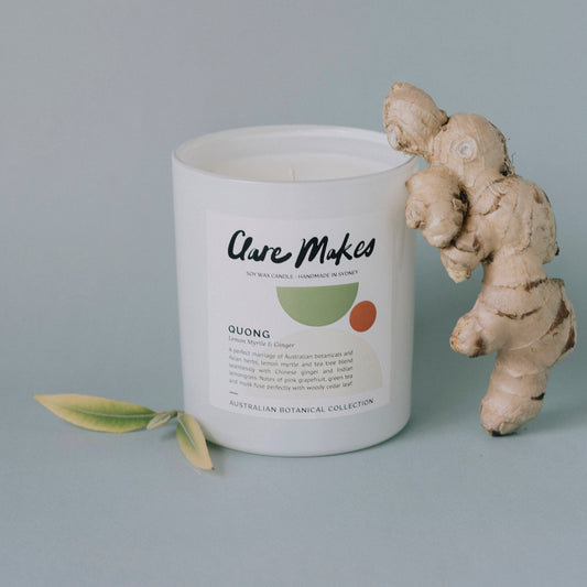 Lemon Myrtle & Ginger Extra Large Candle 400g