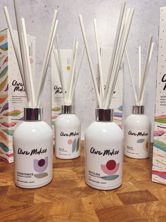 Reed Diffusers - Clare Makes - Reed Diffuser