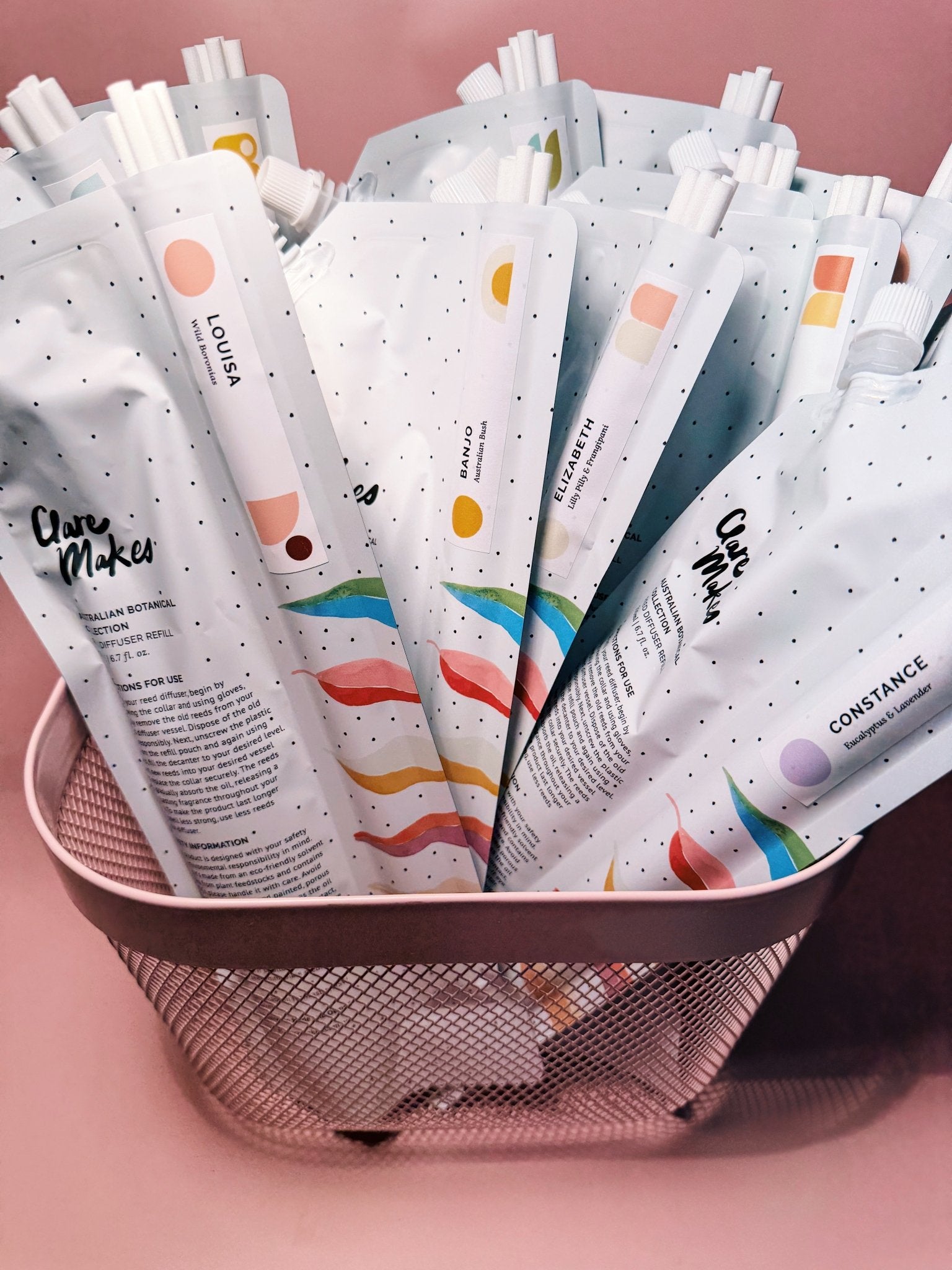 Reed Diffusers Refill Pouches (Wholesale) - Clare Makes - Reed Diffuser
