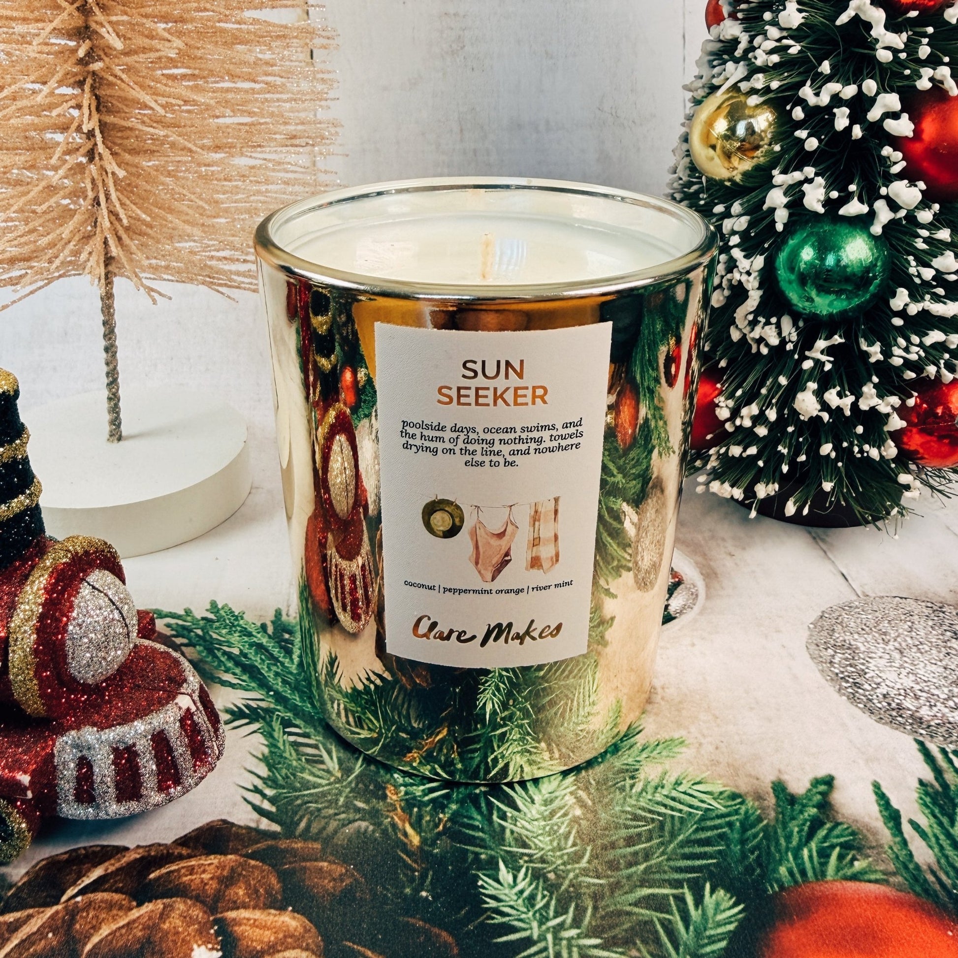 Sun Seeker Christmas 2025 Candle - Clare Makes - Candle