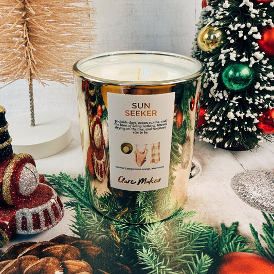 Sun Seeker Christmas 2025 Candle - Clare Makes - Candle