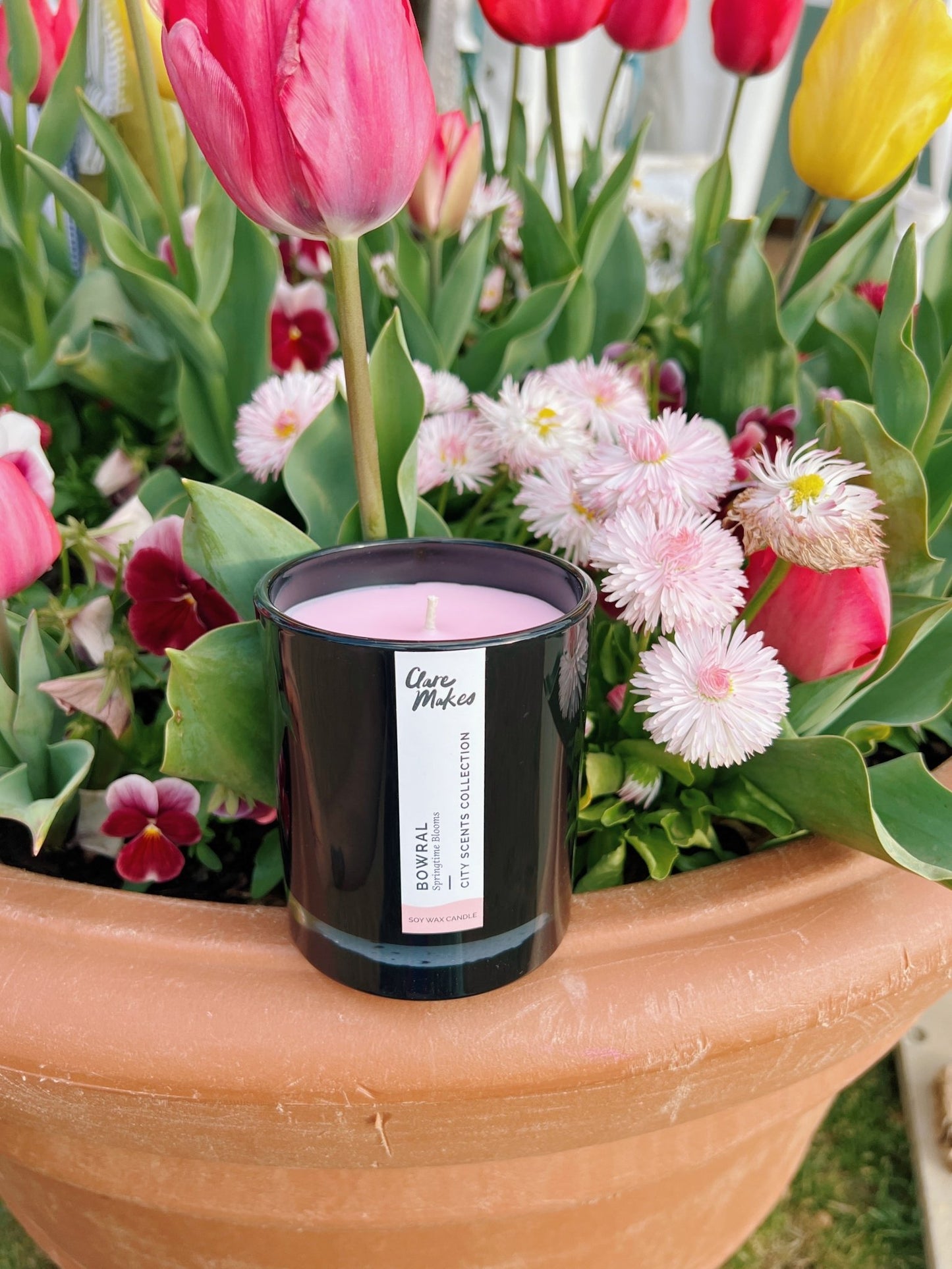 Bowral: Springtime Blooms Candle - Clare Makes - Candle