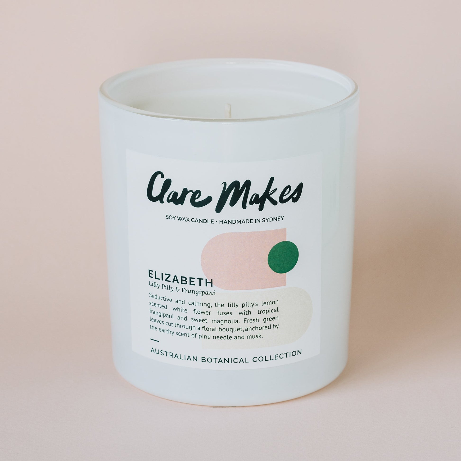 Elizabeth: Lilly Pilly & Frangipani - Clare Makes - Candle