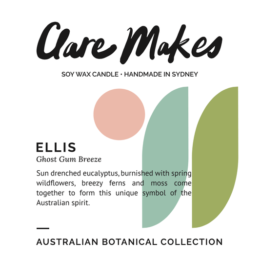 Ellis: Ghost Gum Breeze (Seconds) - Clare Makes - Candle